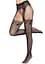 Колготки Leg Avenue Fishnet tights with back seam One size Black задній шов мереживо сітка - мініатюра 3