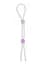 Кольцо эрекционное 7" Silicon Cock Ring with 2 beads, Lavender - миниатюра 1