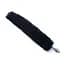 Анальная пробка металлическая конусная с длинным хвостиком 6 см черная - миниатюра 1