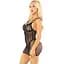 Бодістокінг Leg Avenue Heart Net Mini Dress One Size Black - мініатюра 2