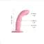 Насадка для страпону Strap-On-Me Tapping Dildo Wave - Coral Pink - мініатюра 2