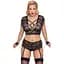 Комплект Cottelli Bondage Bra Set 4XL черный - миниатюра 1