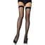 Чулки Leg Avenue Nylon Fishnet Thigh Highs Black One size - миниатюра 1