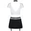 Еротичний костюм секретарки Obsessive Secretary suit 5pcs Black S/M, чорно-білий - мініатюра 6