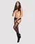 Сітчасті панчохи-стокінги зі стрілкою Obsessive Garter stockings S314 чорні імітація гартерів S/M/L - мініатюра 3