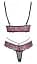 Комплект білизни Cottelli Lingerie Bra Set L чорний з червоним - мініатюра 4