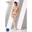 Эротические колготки-бодистокинг Passion S025 white имитация ажурных чулочков с пояском S/M/L - миниатюра 2