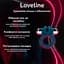 Эрекционное кольцо с вибропулей Loveline, синий силикон, регулируемая посадка, водозащита - миниатюра 2