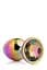 Анальна пробка з кристалом Gleaming Love Multicolour Plug 9.5 см (райдужний) - мініатюра 1