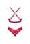 Комплект білизни Obsessive Lacelove XL/XXL червоний - мініатюра 8