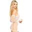 Мінісукня Leg Avenue Mini dress and matching gloves White One Size - мініатюра 2