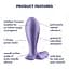 Анальная пробка Satisfyer Intensity Plug Purple Satisfyer IG003337; SO8626 95816 - миниатюра 2