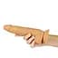 Фалоімітатор Addiction Dual Density Silicone Dildo Caramel 8″, присоска, діаметр 4,3 см, вібропуля - мініатюра 5