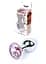 Анальная пробка Jewellery Silver PLUG Rose Boss Series 64-00015 101630 - миниатюра 1