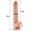 Фалоімітатор Lovetoy Sliding-Skin Dual Layer Dong 9 24 см тілесний - мініатюра 9