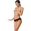 Кружевные стринги с доступом Passion Senia Thong Black S/M - миниатюра 1