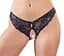 Женские стринги - Cotelli Collection 2310813 Crotchless Lace Slip, black - L Cottelli 513223108131041 90302 - мініатюра 2