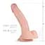 Фаллоимитатор EasyToys Derek Realistic Dildo 22 см телесный - миниатюра 4