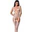 Откровенный бодистокинг с глубоким декольте Passion BS075 white One size - миниатюра 1