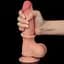 Фалоімітатор Sliding-Skin Dual Layer Dong 8'' 20 см тілесний - мініатюра 8