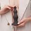 Насадка для страпона Strap-On-Me Dildo Plug Beads Black S - мініатюра 6