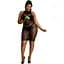 Сукня-бодістокінг Moonlight Plus Model 06 XL-XXXL Black - мініатюра 1