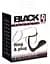 Ерекційне кільце з анальною пробкою Black Velvets Orion 10 см чорний - мініатюра 8