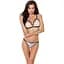 Комплект білизни ORIHIME Set white - Passion: стрепи: ліф та трусики L/XL - мініатюра 1