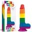 Фаллоимитатор LoveToy Prider Dildo 7.5" 19.5 см радужный - миниатюра 9