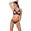Комплект из экокожи Passion Celine Bikini black L/XL - миниатюра 1