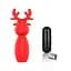 Вібратор для клітора Erospace Sweet Play Mini Reindeer Vibrator A10 8.8 см червоний - мініатюра 4