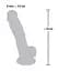 Фалоімітатор Medical Silicone Dildo 18 см тілесний - мініатюра 6