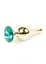 Анальная пробка Jawellery Gold BUTT PLUG Green Boss Series 64-00069 101642 - миниатюра 2