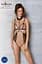 Боди с открытой грудью Passion DOMINICA Body L/XL beige воротник-чокер корсет - миниатюра 5