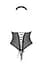 Боди с открытой грудью Passion DOMINICA Body L/XL black воротник-чокер корсет - миниатюра 4
