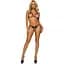 Leg Avenue Open cup bra and pearl panty OS Black - миниатюра 3