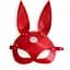Шкіряна маска зайчика Art of Sex - Bunny mask, колір Червоний - мініатюра 3