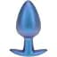 Анальна пробка Ouch! Smooth Anal Plug Metallic L 8.9 см (синій) - мініатюра 1