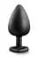 Анальна пробка з каменем Blush Temptasia Bling Plug large Black - мініатюра 1