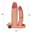 Насадка на член - Pleasure X-Tender Vibrating Double Penis Sleeve Flesh Add 1 Love Toy 66-LV314100 91732 - миниатюра 2