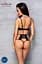 Комплект білизни Passion TASMINA Set L/XL black ліф високі трусики з корсетом ззаду - мініатюра 6