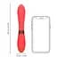 Вібратор Loveline Smooth Silicone G-Spot 20.5 см червоний - мініатюра 5