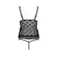 Боди монокини с открытой грудью Passion JUSTINA Body black L/XL - миниатюра 4