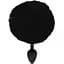 Силиконовая анальная пробка М Art of Sex Silicone Bunny Tails Butt plug Black диаметр 3.5 см - миниатюра 2