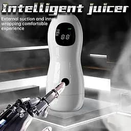 Автоматичний мастурбатор вагіна Sex Robot з дисплеєм USB type-C білий - мініатюра 7
