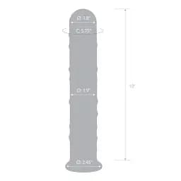 Фалоімітатор Glas Extra Large 25 см (прозорий) - мініатюра 7