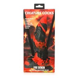 Фалоімітатор XR Brands Master Series Monster 23 см (червоний з чорним) - мініатюра 6
