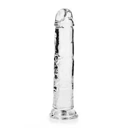Фалоімітатор RealRock Crystal Clear 8'' 22 см (прозорий) - мініатюра 10