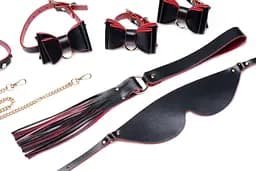 Набір для BDSM Master Series Bow - Luxury BDSM Set With Travel Bag - мініатюра 6