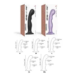 Насадка для страпону Strap-On-Me Dildo Plug P&G Black XL - мініатюра 4